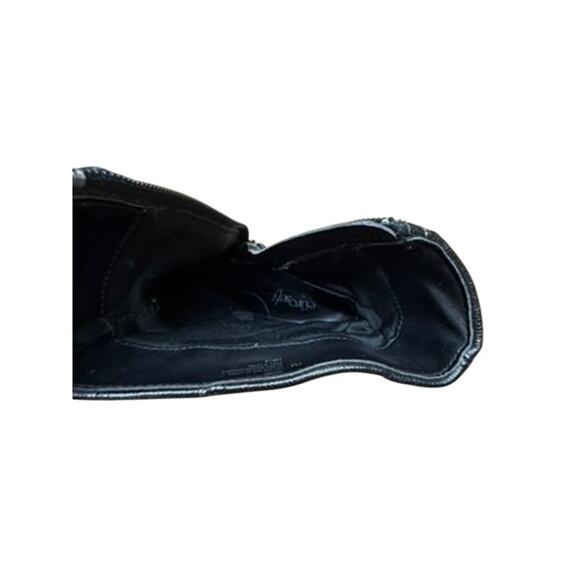 "EURO SOFFT" Black Ankle Booties Pirate SZ 7M Women 3" Heel Side Zipper Leather - Picture 7 of 13